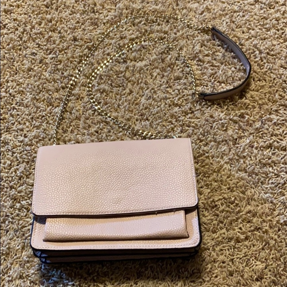 Blush pink shoulder purse